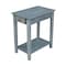 International Concepts Rectangle Narrow End Table, 22 W, 14 L, 25 in H, Wood, Heather Grey-Antique Washed OT105-2214 - alternate 1
